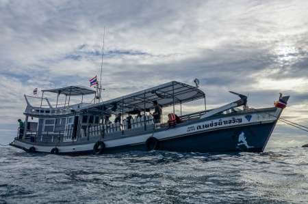 Pont sup&eacute;rieur de l'Aqua-Boat &agrave; Koh Tao