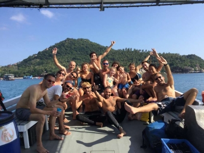 Fin de journ&eacute;e Open Water &agrave; Koh Tao avec AquaTao